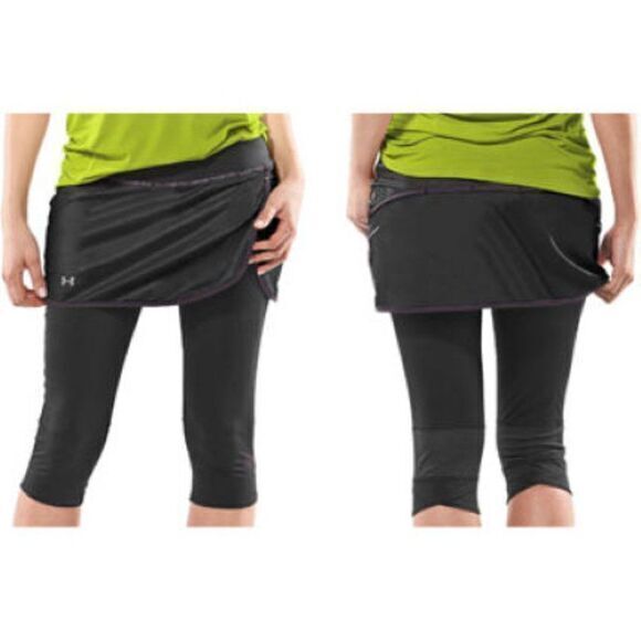 Under Armour Skirt with built in‎ capri Black Womens Size M Semi-Fitted - Picture 1 of 8
